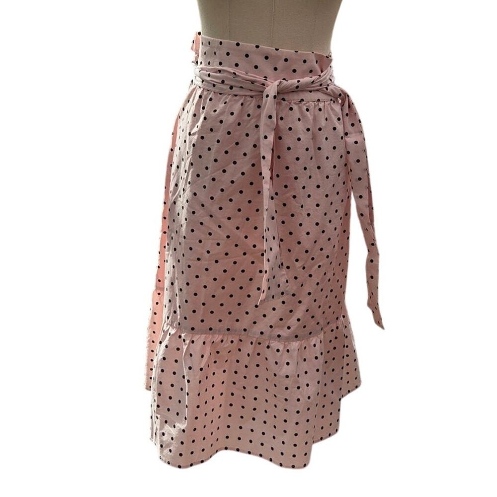 J.Crew Pink Polka Dot Bow Tie Waist Tiered Skirt Women's Plus Size 22